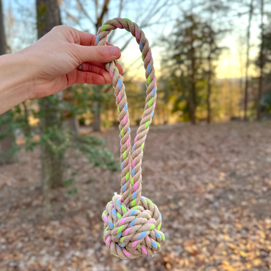 Rainbow Joy Hemp Rope Tug Toys