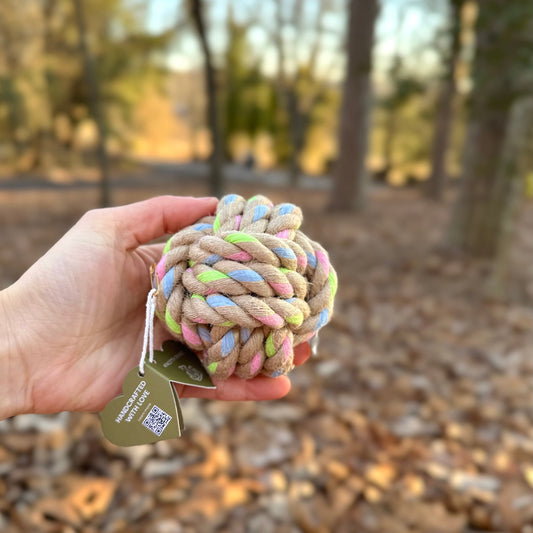 Rainbow Hemp Knot Ball