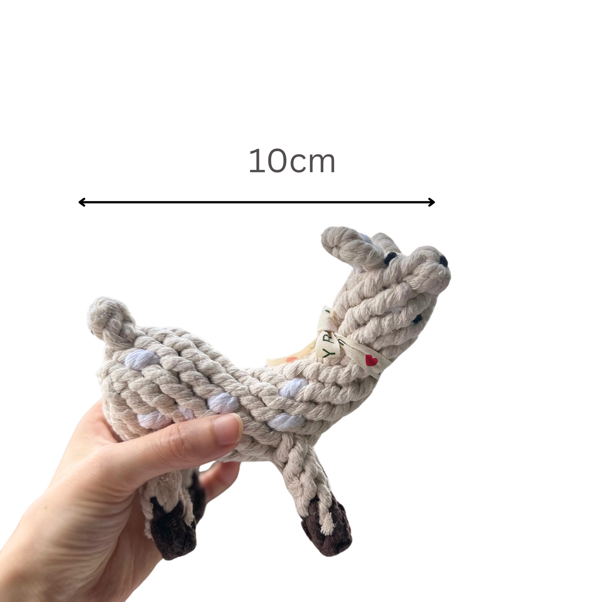 Alpaca Pal Tug Toy - Handcrafted Cotton Dog Rope: A durable, alpaca-shaped rope toy made from handcrafted cotton. Ideal for tugging, chewing, and interactive play, this toy provides engaging fun and comfort for your dog.