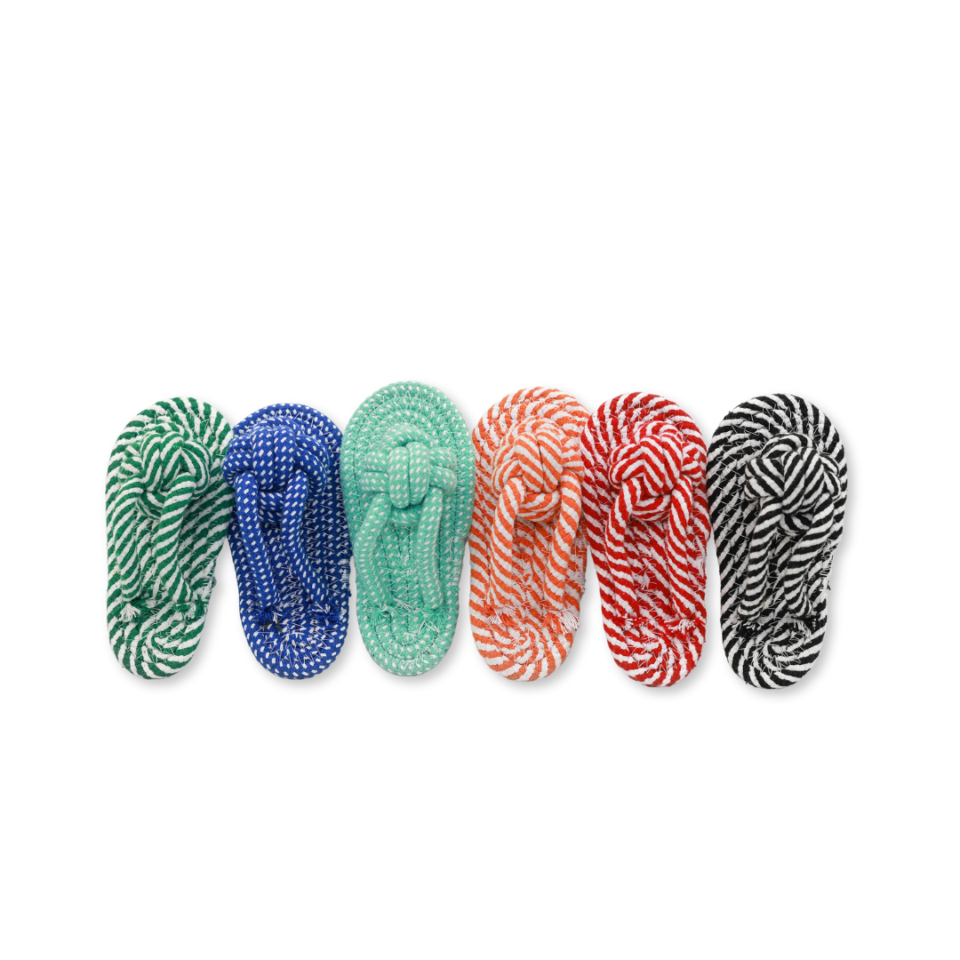 Soft cotton rope woven pet toy for playtime. Ideal for your furry friends! Comfy and fun.