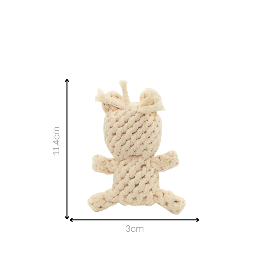 Adorable pet toys handwoven with love using cotton ropes. Fun and safe for your furry friends!