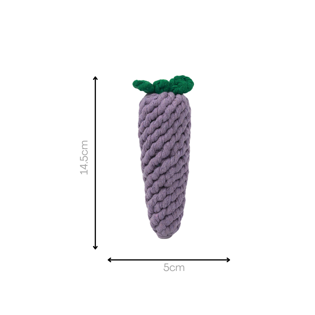The vegetable series cotton rope woven pet toys are a delightful set. Crafted with care, they feature various vegetable shapes. Made of soft cotton rope, they're safe for pets. Provide fun and exercise.