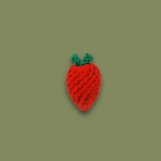 Handmade Strawberry Rope Toy