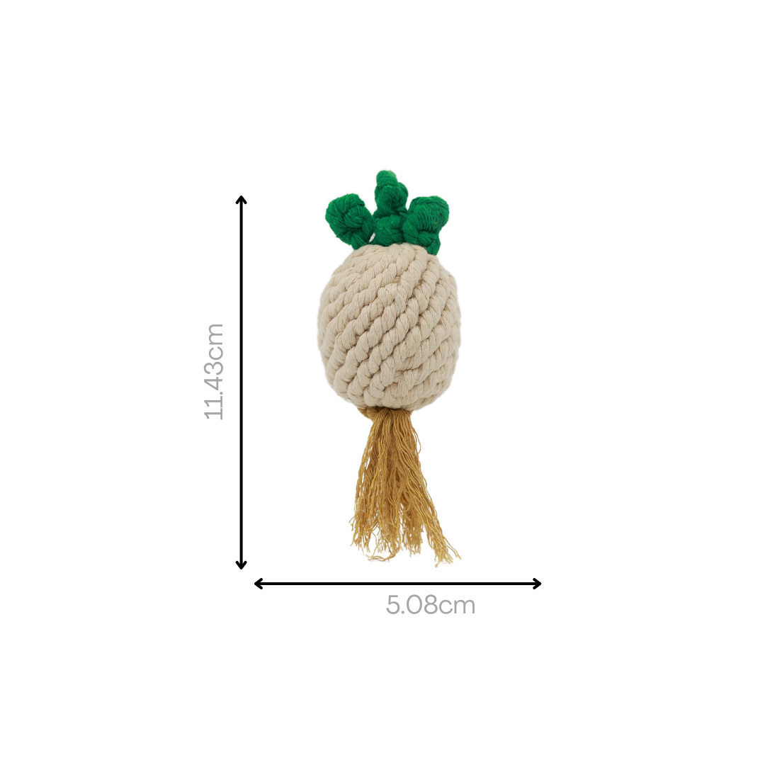 Hand-woven pet toy from our vegetable fiber series, designed for eco-conscious owners seeking durable, sustainable products that promote natural play and wellness for their pets.