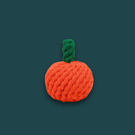 Handmade Orange Rope Toy